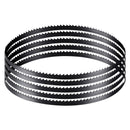 VEVOR lentzāģa asmens 1511 mm, 6 TPI, no SK5 augstas izturības oglekļa tērauda ar rūdītiem 15 HRC asiem zobiem, 6,35 mm platums, rezerves asmens kokapstrādes lentzāģiem, 1 gab.