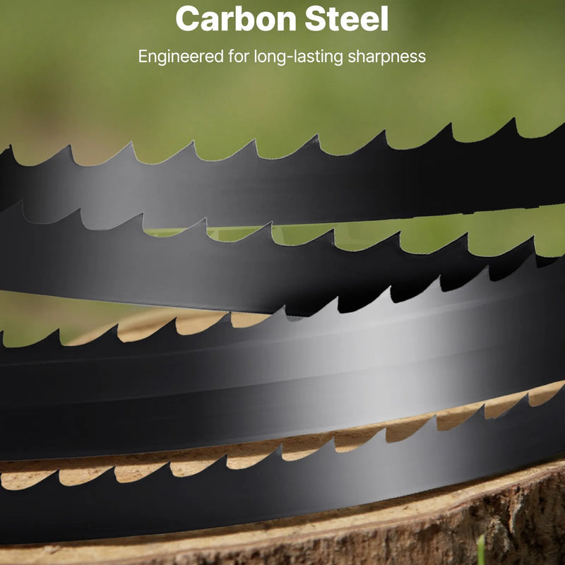 VEVOR lentzāģa asmens 1511 mm, 6 TPI, no SK5 augstas izturības oglekļa tērauda ar rūdītiem 15 HRC asiem zobiem, 6,35 mm platums, rezerves asmens kokapstrādes lentzāģiem, 1 gab.