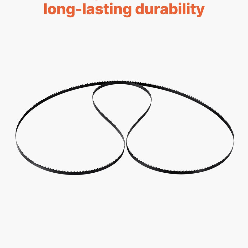 VEVOR lentzāģa asmens 1511 mm, 6 TPI, no SK5 augstas izturības oglekļa tērauda ar rūdītiem 15 HRC asiem zobiem, 6,35 mm platums, rezerves asmens kokapstrādes lentzāģiem, 1 gab.