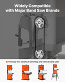 VEVOR lentzāģa asmens 1511 mm, 6 TPI, no SK5 augstas izturības oglekļa tērauda ar rūdītiem 15 HRC asiem zobiem, 6,35 mm platums, rezerves asmens kokapstrādes lentzāģiem, 1 gab.