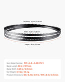 VEVOR lentzāģa asmens 1511 mm, 6 TPI, no SK5 augstas izturības oglekļa tērauda ar rūdītiem 15 HRC asiem zobiem, 6,35 mm platums, rezerves asmens kokapstrādes lentzāģiem, 1 gab.