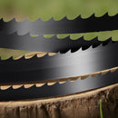 VEVOR lentzāģa asmens 1511 mm, 6 TPI, no SK5 augstas izturības oglekļa tērauda ar rūdītiem 15 HRC asiem zobiem, 6,35 mm platums, rezerves asmens kokapstrādes lentzāģiem, 1 gab.