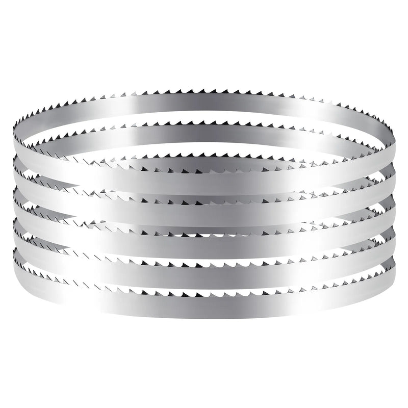 VEVOR lentzāģa asmens 1832 mm, 4 TPI, no SK5 augstas izturības oglekļa tērauda ar rūdītiem 18 HRC asiem zobiem, 12,7 mm platums, rezerves asmens kokapstrādes lentzāģiem, 1 gab.