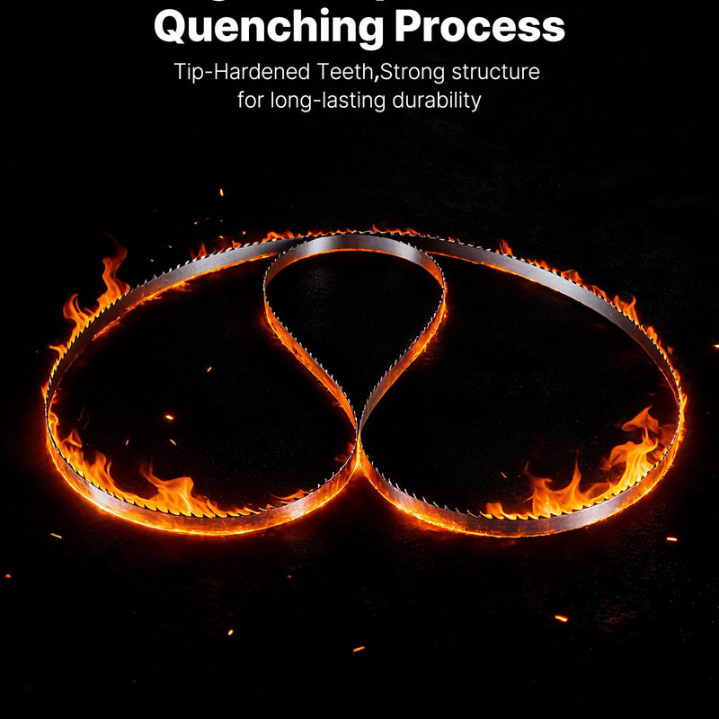 VEVOR lentzāģa asmens 1832 mm, 4 TPI, no SK5 augstas izturības oglekļa tērauda ar rūdītiem 18 HRC asiem zobiem, 12,7 mm platums, rezerves asmens kokapstrādes lentzāģiem, 1 gab.
