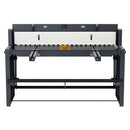 VEVOR pedāļa lokšņu metāla šķēres, griešanas platums 1320 mm, manuālas grīdas šķēres ar masīva tērauda rāmi, regulējama asmeņu atstarpe, materiāla atdures, kājas pedāļa vadība tērauda, vara, armatūras un alumīnija griešanai