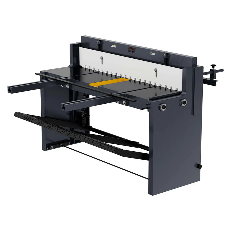 VEVOR pedāļa lokšņu metāla šķēres, griešanas platums 1320 mm, manuālas grīdas šķēres ar masīva tērauda rāmi, regulējama asmeņu atstarpe, materiāla atdures, kājas pedāļa vadība tērauda, vara, armatūras un alumīnija griešanai