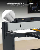 VEVOR pedāļa lokšņu metāla šķēres, griešanas platums 1320 mm, manuālas grīdas šķēres ar masīva tērauda rāmi, regulējama asmeņu atstarpe, materiāla atdures, kājas pedāļa vadība tērauda, vara, armatūras un alumīnija griešanai