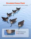 Kanādas zosu mānekļi āra lietošanai, 6 gab., izturīgi plastmasas peldmānekļi ar īpaši reālistisku krāsojumu, piemēroti ūdensputnu medībām, dīķiem, ezeriem vai dārza dekorēšanai, viegli pārnēsājami un lietojami