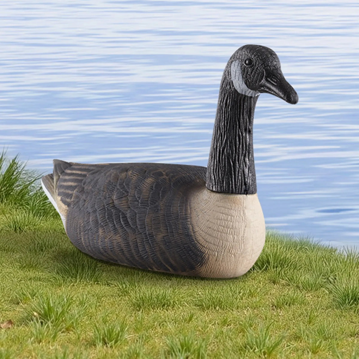 Canada Goose Decoys for Outdoor Use, 6 Pieces, Durable Plastic Swimming Decoys with Highly Realistic Colouring, Suitable for Waterfowl Hunting, Ponds, Lakes or Garden Decoration, Lightweight and Easy to Use