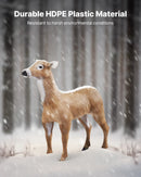 Brieža māneklis medībām, izturīgs HDPE briedes makets ar salokāmām kājām, reālistisks dizains, viegli pārnēsājams un uzstādāms, piemērots dārza un pagalma dekorēšanai (1 gab.)