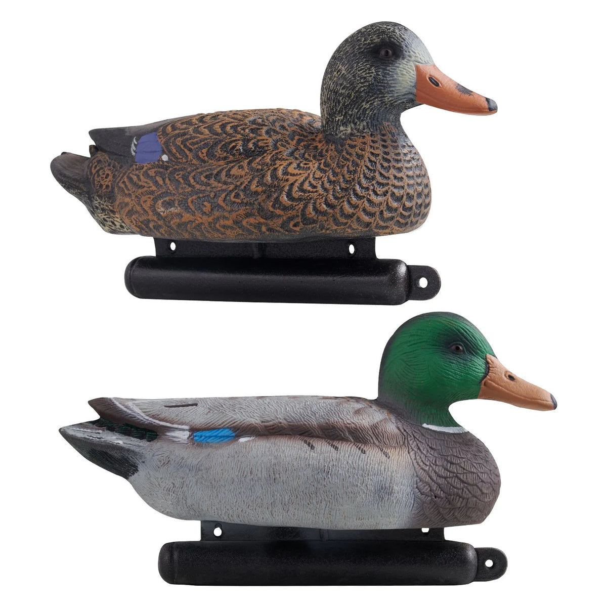 Realistic Floating Duck Decoys with Weighted Balance, Plastic Duck Hunting Lures Suitable for Ponds, Lakes and Garden Decoration, Portable (6 Pack)