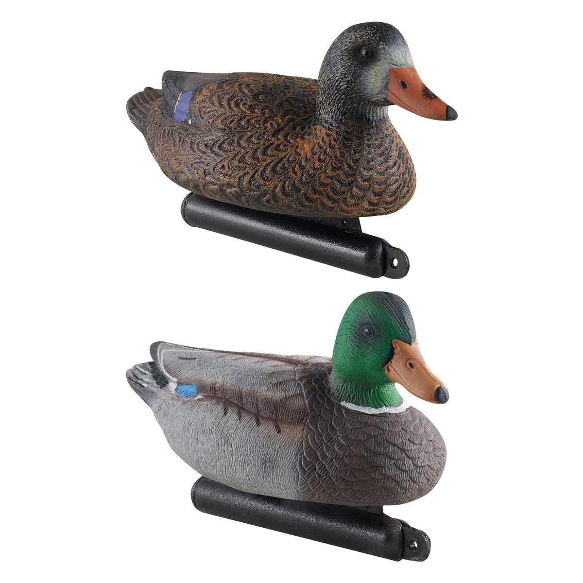 Realistic Floating Duck Decoys with Weighted Balance, Plastic Duck Hunting Lures Suitable for Ponds, Lakes and Garden Decoration, Portable (6 Pack)