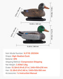 Pīļu mānekļi, reālistiski peldoši medību mānekļi ar svaru līdzsvarotu peldspēju, plastmasas pīļu imitācija medībām, piemēroti dīķiem, ezeriem un dārza dekorēšanai, viegli pārnēsājami (6 gab.)