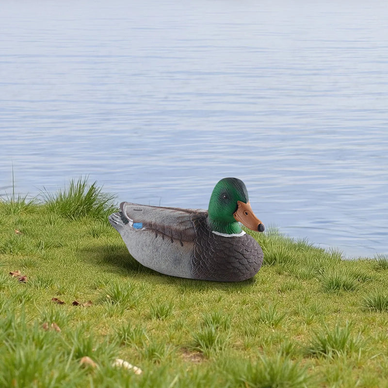 Pīļu mānekļi, reālistiski peldoši medību mānekļi ar svaru līdzsvarotu peldspēju, plastmasas pīļu imitācija medībām, piemēroti dīķiem, ezeriem un dārza dekorēšanai, viegli pārnēsājami (6 gab.)