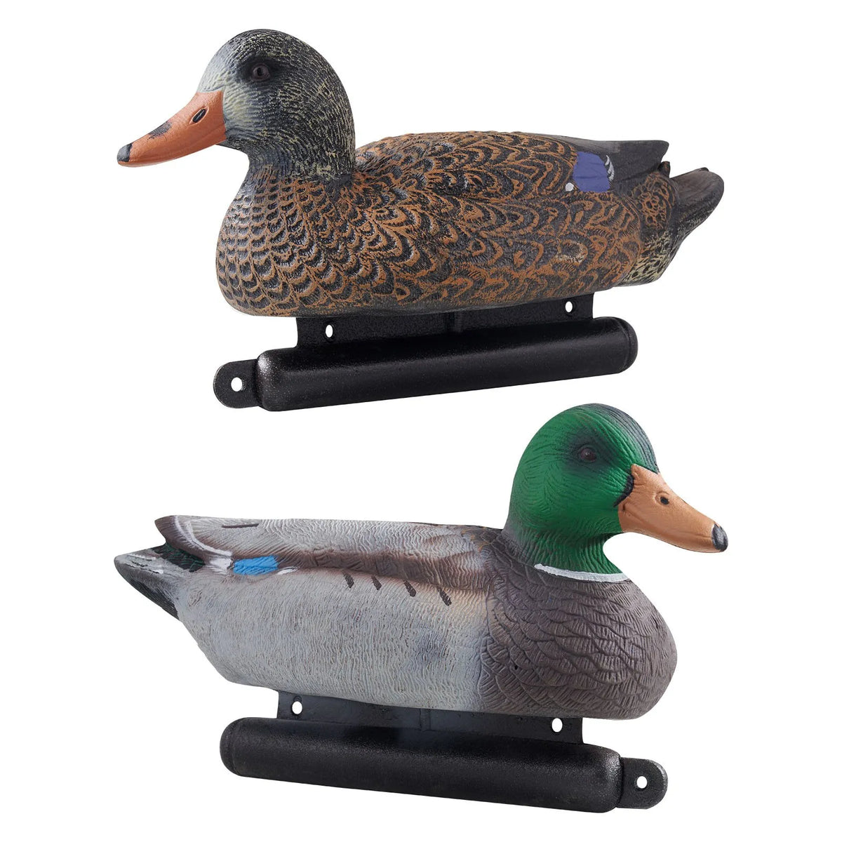 Realistic Floating Duck Decoys with Weighted Balance, Plastic Duck Hunting Lures Suitable for Ponds, Lakes and Garden Decoration, Portable (6 Pack)