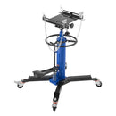 VEVOR hidrauliskais transmisijas domkrats, celtspēja 750 kg, teleskopisks transmisijas pacēlājs ar kājas pedāli un 360° grozāmiem riteņiem, pacelšanas augstums 88–176 cm, paredzēts garāžām un autoservisiem