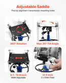 VEVOR hidrauliskais transmisijas domkrats, celtspēja 750 kg, teleskopisks transmisijas pacēlājs ar kājas pedāli un 360° grozāmiem riteņiem, pacelšanas augstums 88–176 cm, paredzēts garāžām un autoservisiem