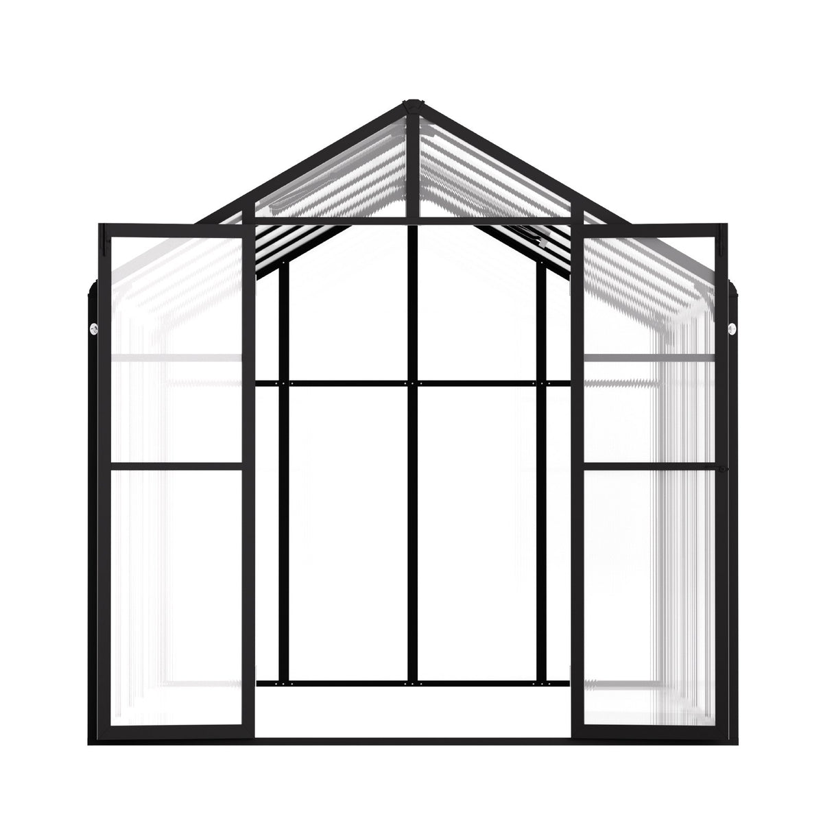VEVOR polikarbonāta 2.35 x 3.46 x 2.07 m siltumnīca dārzam