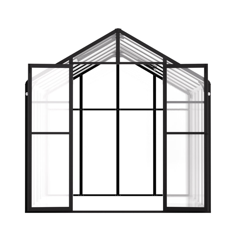 VEVOR polikarbonāta 2.35 x 3.46 x 2.07 m siltumnīca dārzam