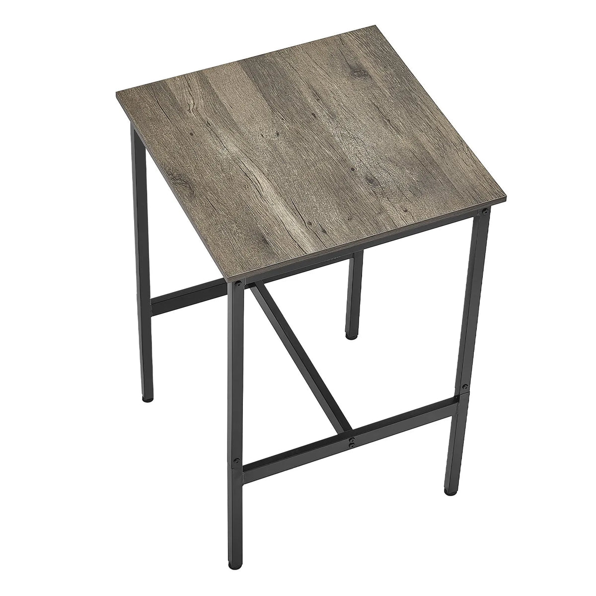 VEVOR High Bar Table with Metal Frame, 60×60×91 cm, Suitable for Kitchen, Living Room, Café or Parties, Retro Brown and Black Colour