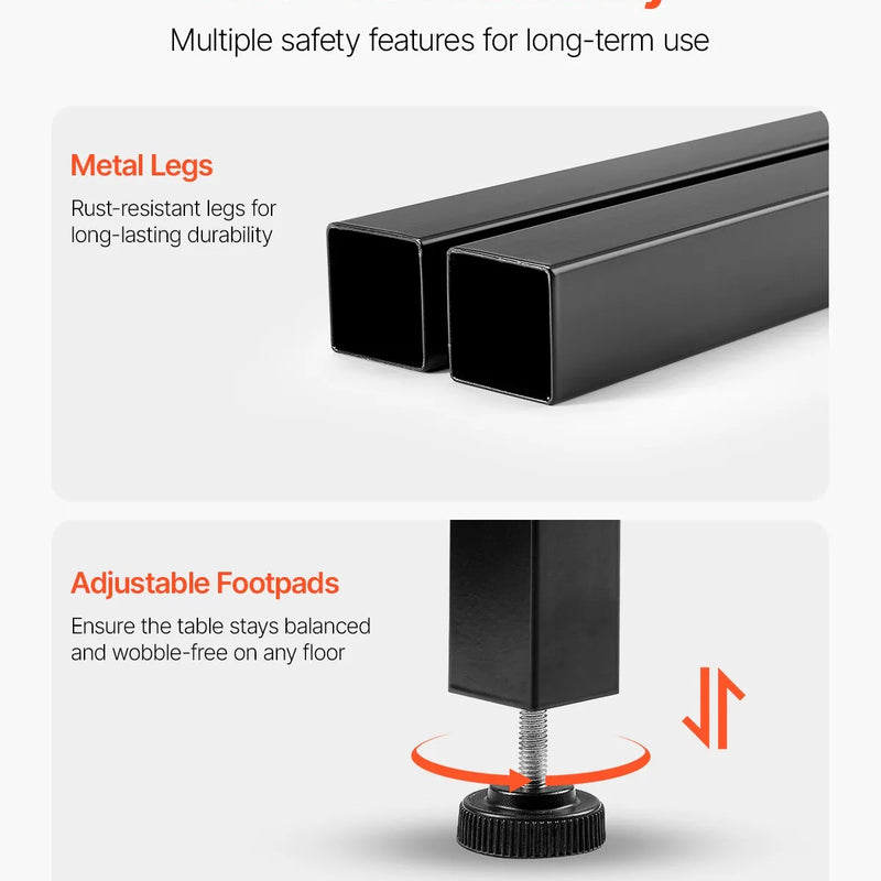 VEVOR augsts bāra galds ar metāla rāmi, 60×60×91 cm, piemērots virtuvei, viesistabai, kafejnīcai vai ballītēm, retro brūnā un melnā krāsā