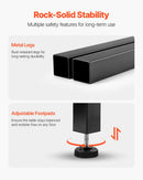 VEVOR augsts bāra galds ar metāla rāmi, 60×60×91 cm, piemērots virtuvei, viesistabai, kafejnīcai vai ballītēm, retro brūnā un melnā krāsā