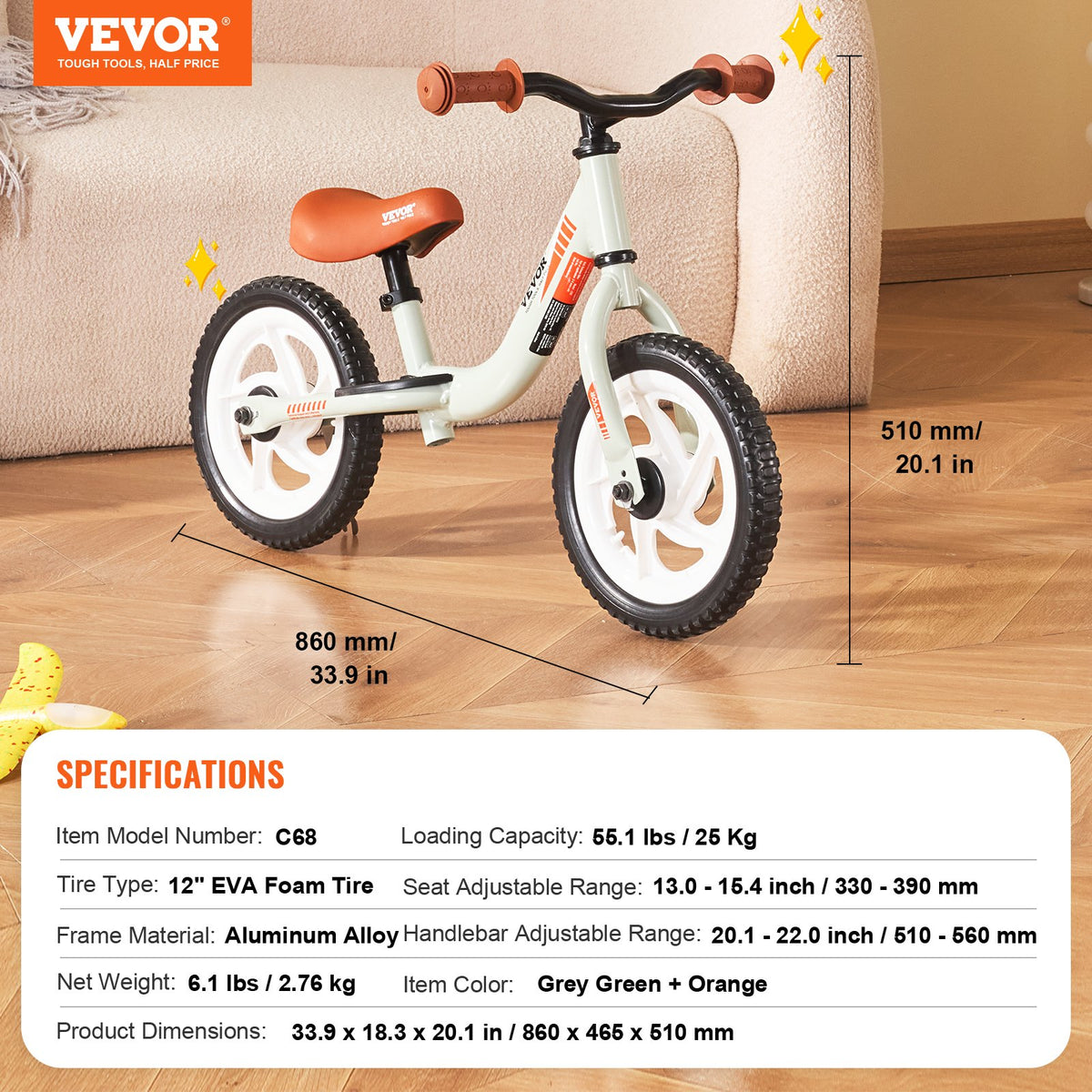 VEVOR laste jooksuratas 1–5 a