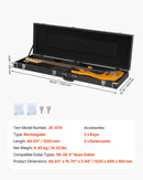 VEVOR basa ģitāras cietais koferis, 122 cm, ūdensizturīgs, ar slēdzeni un atslēgu, piemērots basa ģitārai