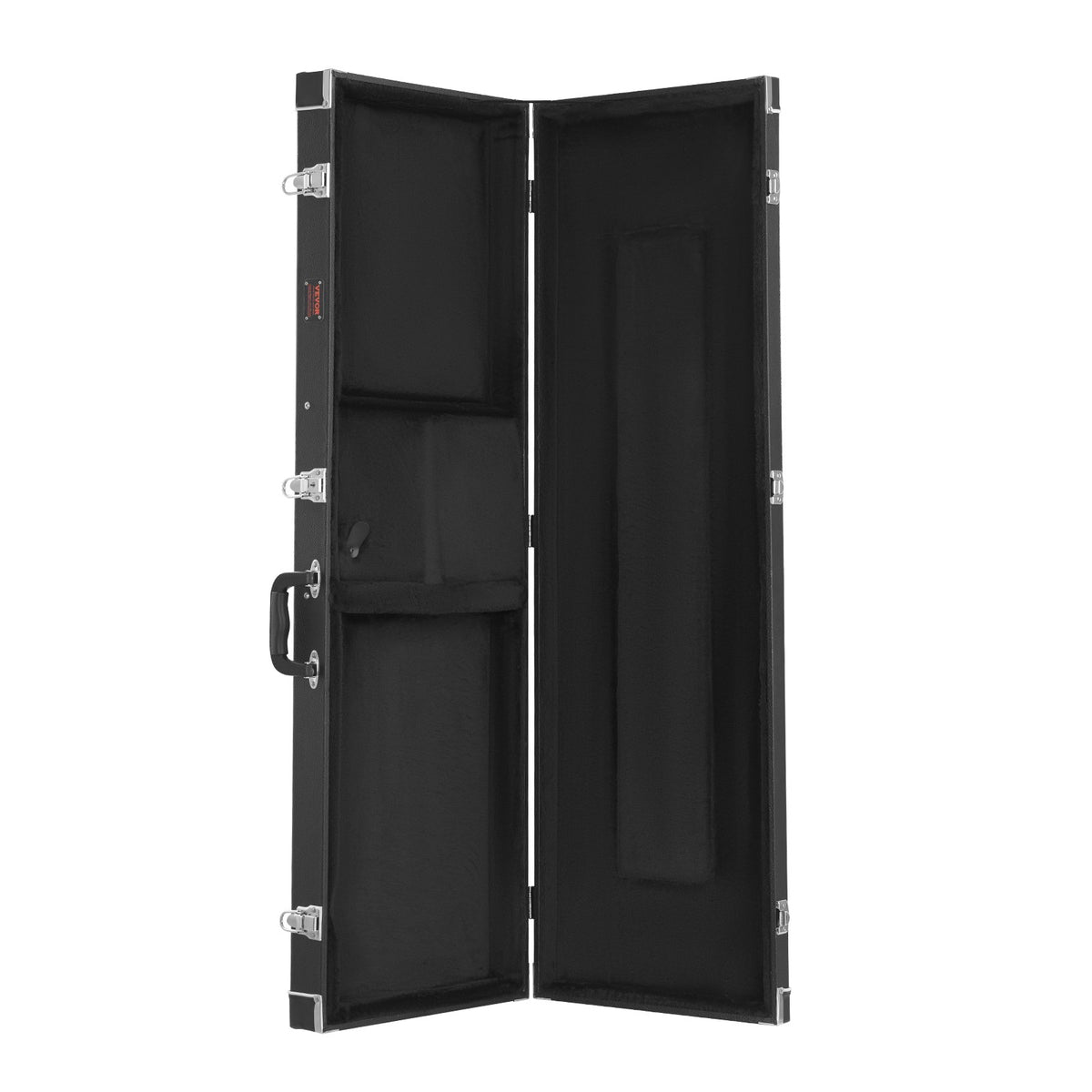 VEVOR basģitāras cietais futrālis 122 cm, ūdensizturīgs, ar slēdzeni un atslēgu