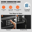 VEVOR ieroču seifs 10–12 šautenēm, šauteņu seifs ar mehānisko un digitālo tastatūras slēdzeni, ātrās piekļuves augstais ieroču skapis ar noņemamu plauktu, ieroču skapis mājas apstākļos šautenēm un bises tipa ieročiem