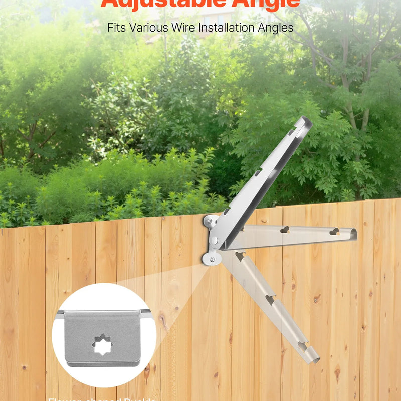 Dzeloņstieples rokas, 10 gab., 31 cm, žoga stabu augstuma pagarinātāji, virsmas montāža