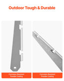 Dzeloņstieples rokas, 10 gab., 31 cm, žoga stabu augstuma pagarinātāji, virsmas montāža