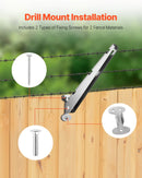 Dzeloņstieples rokas, 10 gab., 31 cm, žoga stabu augstuma pagarinātāji, virsmas montāža