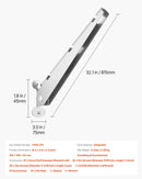 Dzeloņstieples rokas, 10 gab., 31 cm, žoga stabu augstuma pagarinātāji, virsmas montāža