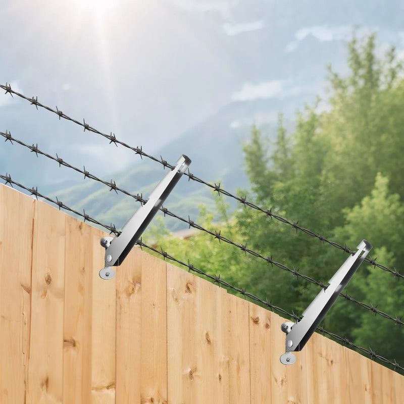 Dzeloņstieples rokas, 10 gab., 31 cm, žoga stabu augstuma pagarinātāji, virsmas montāža