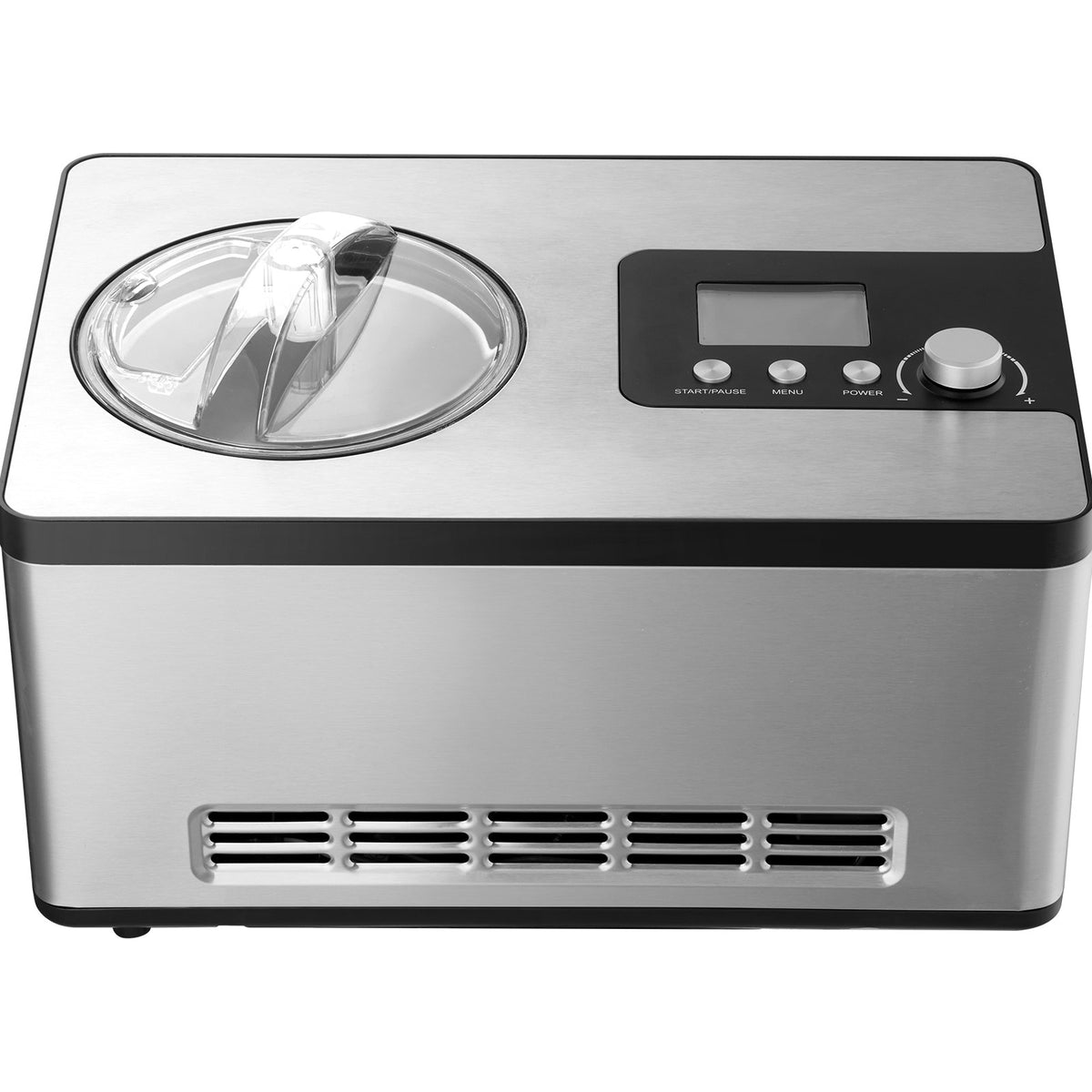 VEVOR Automatic Ice Cream Machine 2 L for Yogurt and Gelato, Electric, Silver