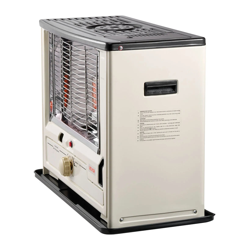 10 000 BTU iekštelpu un āra petrolejas sildītājs ar automātisku izslēgšanos, regulējamu liesmu un apgāšanās aizsardzību, pārnēsājams sildītājs mājai, garāžai, pagrabam, kempingam, darbnīcai un ārkārtas situācijām, melns