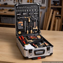 VEVOR 521 daļas instrumentu komplekts ar akumulatora urbi un koferi