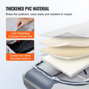 VEVOR 4-personu Piepūšamā Laiva ar Jūras Koka Grīdu un Alumīnija Airiem, 453,6 kg, ar Gaisa Sūkni un Pārnēsājamo Somu