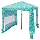 VEVOR pludmales kabāna, 1,83 × 1,83 m pludmales nojume ar sānu sienu, UPF 50+ aizsardzība, viegli uzstādamā kabānas telts ar smilšu kabatām, liela pārnēsājama saules aizsargu patversme āra lietošanai visai ģimenei un draugiem.