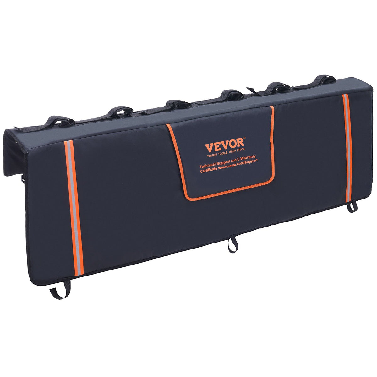 VEVOR Cargo Bike Rack, 1575 mm, Fits 6 Mountain Bikes, with Reflective Strips, Tool Pockets and Camera Opening, Suitable for Pickup Trucks