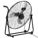 VEVOR industriālais grīdas ventilators, 762mm, 20388m³/h, 3 ātrumi, jaudīgas alumīnija lāpstiņas, 360° regulējams slīpuma leņķis, komerctelpām, garāžām, noliktavām, pagrabiem un darbnīcām, melns