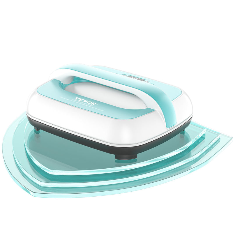 VEVOR  pārnēsājamā termoprese 30 x 25 cm, zaļa + balta