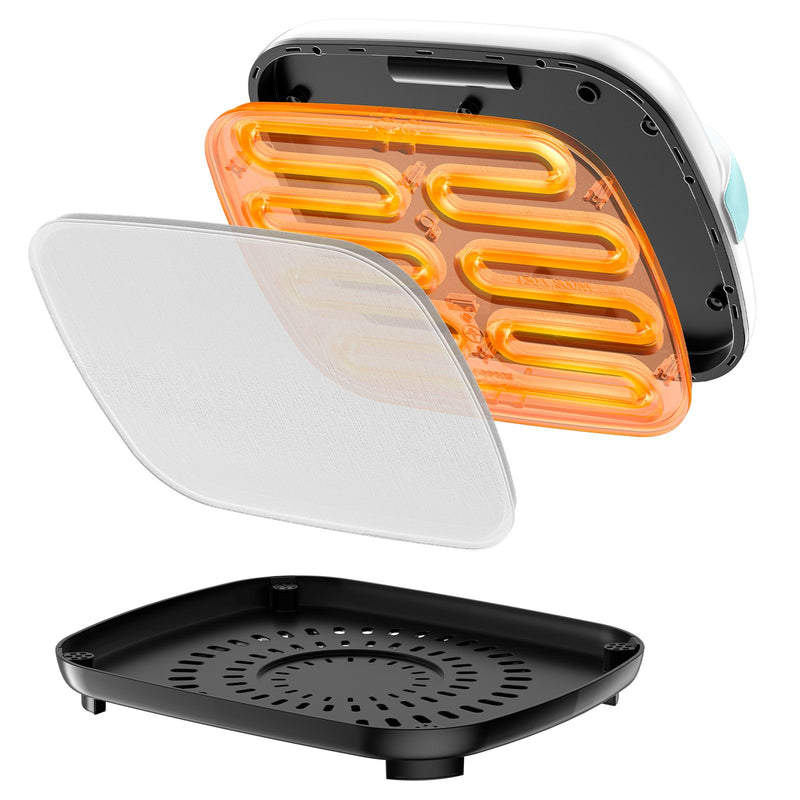 VEVOR  pārnēsājamā termoprese 30 x 25 cm, zaļa + balta