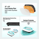 VEVOR  pārnēsājamā termoprese 30 x 25 cm, zaļa + balta