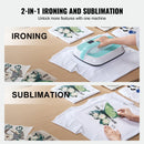 VEVOR  pārnēsājamā termoprese 30 x 25 cm, zaļa + balta