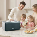 Automātiskā saldējuma mašīna ar iebūvētu kompresoru, 1,5 L elektriskā gelato un sorbeta gatavotāja ar 3 režīmiem mājas virtuvei