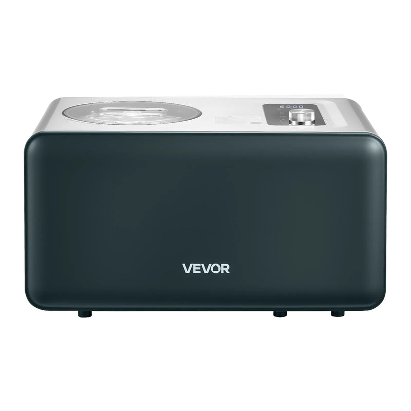 Automātiskā saldējuma mašīna ar iebūvētu kompresoru, 1,5 L elektriskā gelato un sorbeta gatavotāja ar 3 režīmiem mājas virtuvei