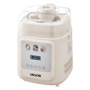 Vertikālā automātiskā saldējuma mašīna ar iebūvētu kompresoru, 1 l gelato un saldēta jogurta aparāts bez iepriekšējas sasaldēšanas, elektriskā sorberta mašīna ar 4 režīmiem, mājai