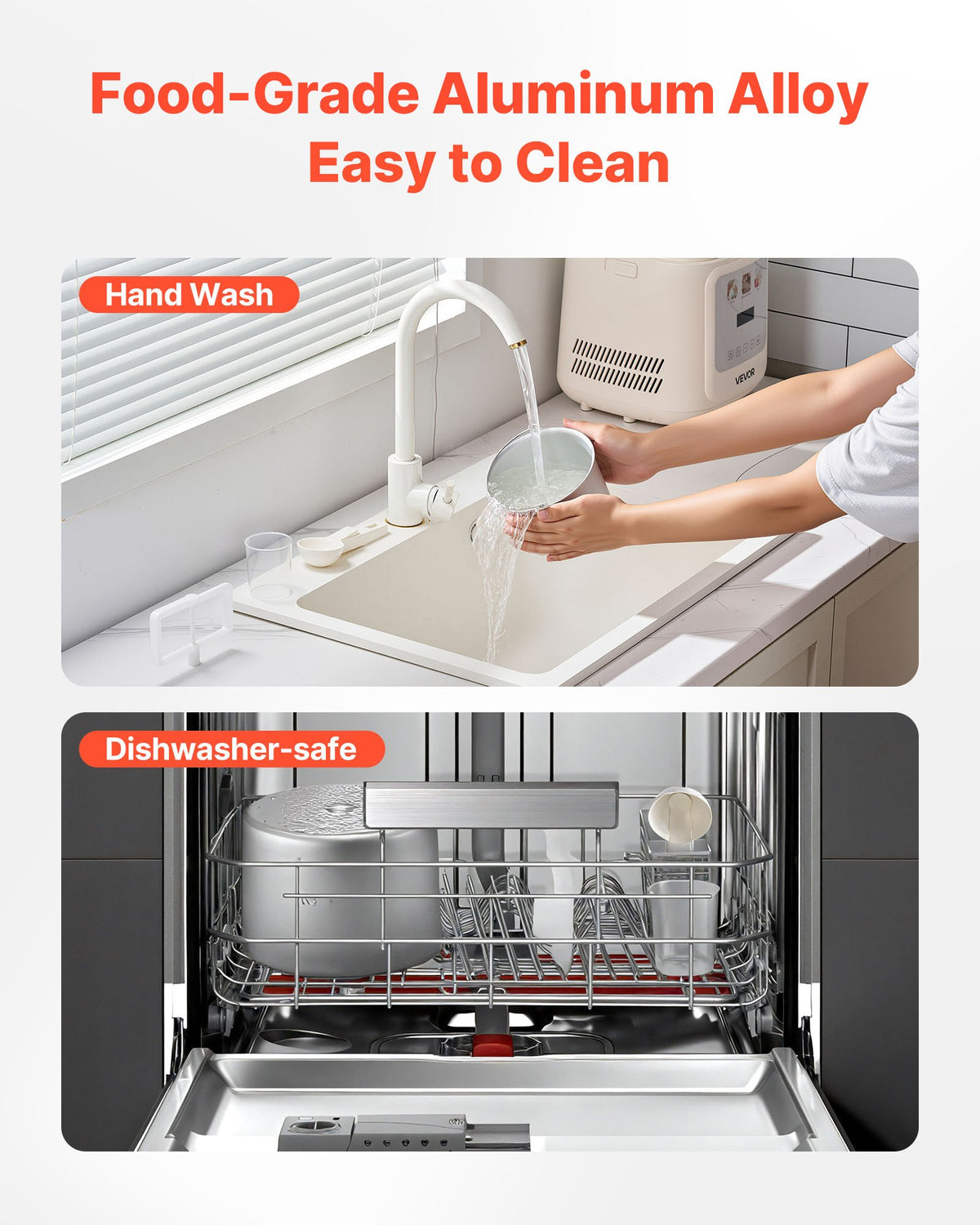 VEVOR Automatic Ice Cream Machine 1 L with Compressor, Vertical, 4 Modes, for Gelato and Sorbet, Home Use